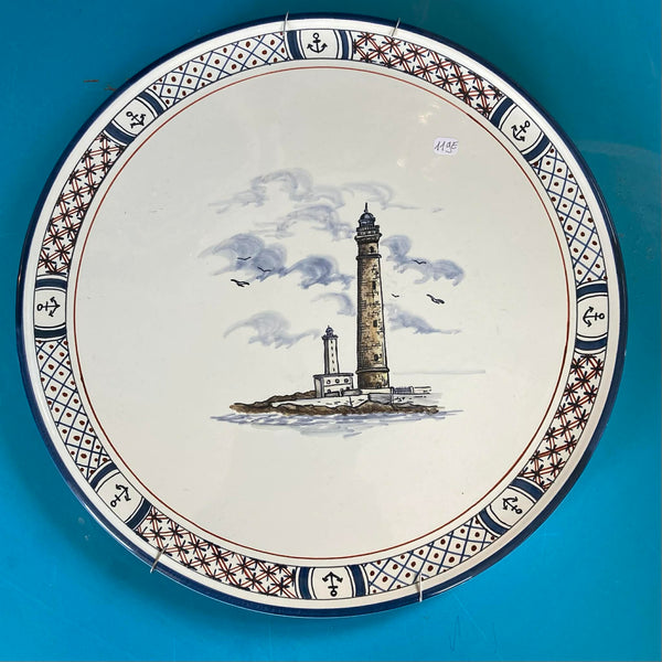Plat tarte faience